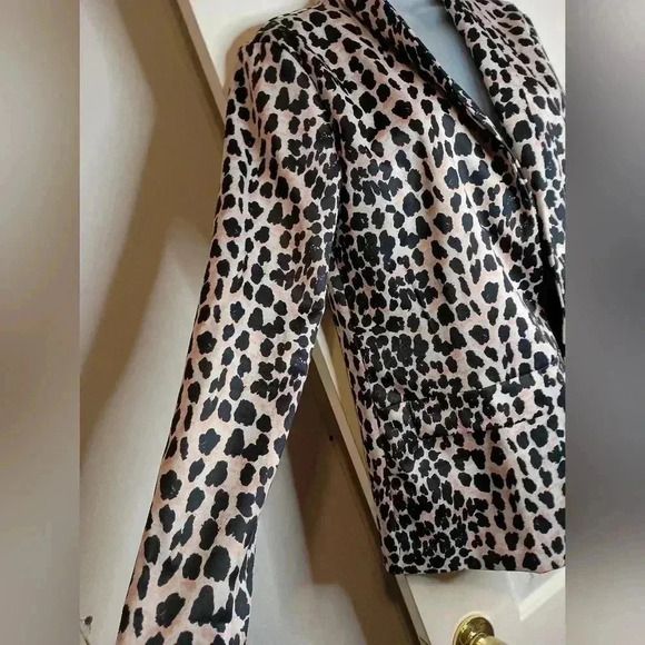 2/30$ ANGASHION leopard print blazer Mobwife Preppy Clueless (#852) - Picture 4 of 6